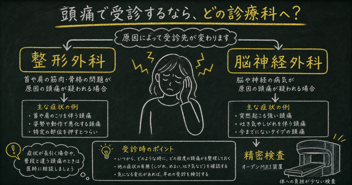 事故後の頭痛・めまいは何科？整形外科と脳神経外科の判断基準