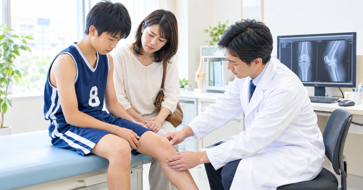 中学生の息子が『膝が痛い』と訴える理由、成長期の部活怪我を解説
